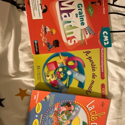 Lot de 3 manuels scolaires maths ce2 cm2 